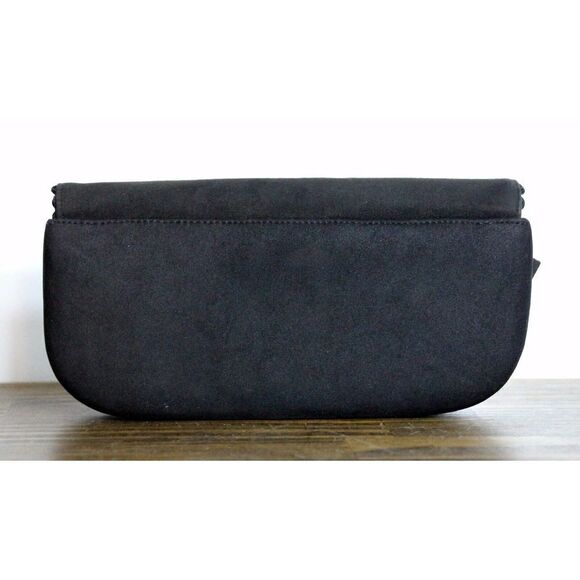 VINTAGE TARKOR SPAIN DARK BROWN GENUINE LEATHER SUEDE BAG PURSE HANDBAG CLUTCH - Picture 5 of 8